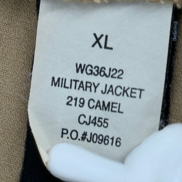 Calvin Klein Jeans Military Utility Safari Jacket Womens XL Tan Corduroy - Picture 10 of 12